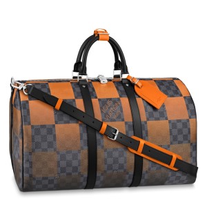 Louis Vuitton Keepall Bandouliere 50 Bag In Damier Graphite Giant Canvas N40420