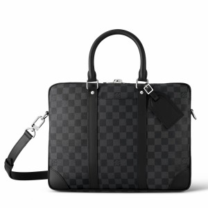 Louis Vuitton Porte-Documents Voyage PM in Damier Graphite Canvas N40445