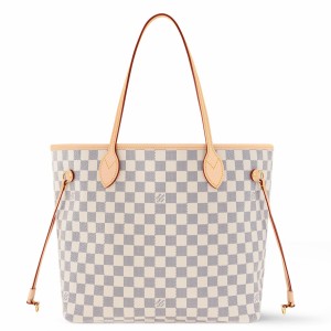 Louis Vuitton Neverfull MM Bag in Damier Azur Canvas N40603