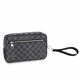 Louis Vuitton Kasai Clutch In Damier Graphite Canvas N41664