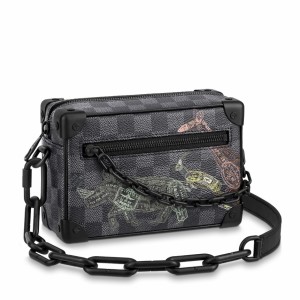 Louis Vuitton Mini Soft Trunk Bag In Damier Graphite Canvas N45278