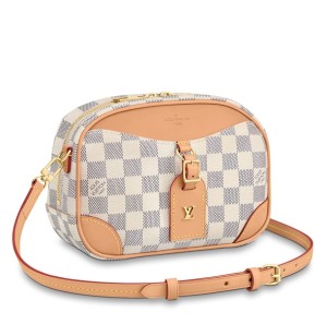 Louis Vuitton Mini Deauville Bag In Damier Azur Canvas N50048