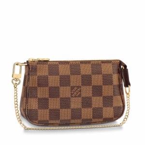 Louis Vuitton Mini Pochette Accessoires In Damier Ebene Canvas N58009