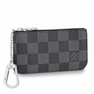 Louis Vuitton Pochette Cle In Damier Graphite Canvas N60155