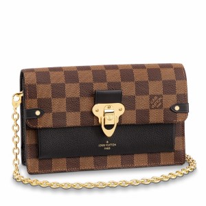 Louis Vuitton Vavin Chain Wallet In Damier Ebene Canvas N60221