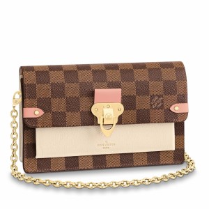 Louis Vuitton Vavin Chain Wallet In Damier Ebene Canvas N60237