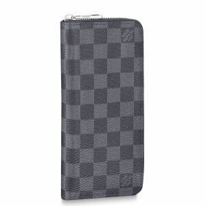 Louis Vuitton Zippy Wallet Vertical In Damier Graphite Canvas N63095