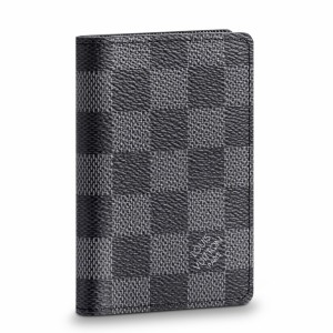 Louis Vuitton Pocket Organiser In Damier Graphite Canvas N63143