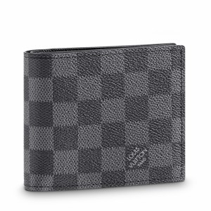 Louis Vuitton Marco Wallet In Damier Graphite Canvas N63336