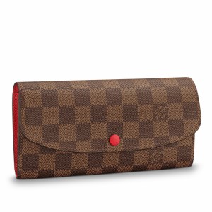Louis Vuitton Emilie Wallet In Damier Ebene Canvas N63544