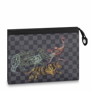 Louis Vuitton Pochette Voyage MM In Damier Graphite Canvas N64605