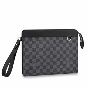 Louis Vuitton Standing Pouch In Damier Graphite Canvas N64612