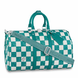 Louis Vuitton Keepall Bandouliere 45 Bag In Damier Leather N80404