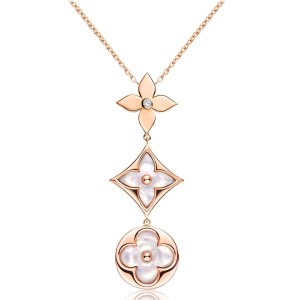 Louis Vuitton Color Blossom Lariat Necklace Q94262