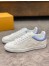 Louis Vuitton Men's Luxembourg Sneakers In White Monogram Leather