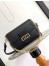 Louis Vuitton Dauphine Soft MM Bag in Black Calfskin M25209