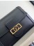 Louis Vuitton Dauphine Soft MM Bag in Black Calfskin M25209