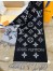 Louis Vuitton LV Essential Scarf In Black Wool M77853