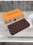 Louis Vuitton Zippy Wallet In Damier Ebene Canvas N60046