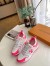 Louis Vuitton Women's Run Away Sneakers In Rose Suede