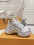 Louis Vuitton LV Archlight Sneakers in White Fabric with Metallic Leather