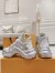 Louis Vuitton LV Archlight Sneakers in White Fabric with Metallic Leather