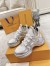 Louis Vuitton LV Archlight Sneakers in White Fabric with Metallic Leather