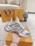 Louis Vuitton LV Archlight Sneakers in White Fabric with Metallic Leather