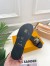 Louis Vuitton Lock It Flat Slides In Monogram Canvas