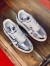 Louis Vuitton Men's LV Trainer Sneakers In Silver Metallic Leather