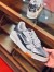 Louis Vuitton Men's LV Trainer Sneakers In Silver Metallic Leather