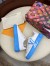 Louis Vuitton White Time Out Sneakers with Blue Outsole