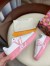 Louis Vuitton White Time Out Sneakers with Pink Outsole