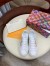 Louis Vuitton White Time Out Sneakers with Gold Signature