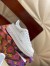 Louis Vuitton White Time Out Sneakers with Silver Signature