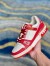 Louis Vuitton Men's LV Trainer Sneakers In White/Red Leather