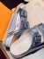 Louis Vuitton LV Trainer Mules In Silver Metallic Leather