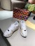 Louis Vuitton Women's Run Away Sneakers In Damier Azur Canvas