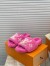 Louis Vuitton Paseo Flat Comfort Mules In Pink Shearling