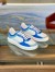 Louis Vuitton Time Out Sneakers In Blue Monogram Lambskin
