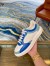 Louis Vuitton Time Out Sneakers In Blue Monogram Lambskin