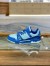 Louis Vuitton Men's LV Trainer Sneakers In Blue Leather