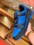 Louis Vuitton Men's LV Trainer Sneakers In Blue Monogram Leather