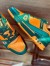 Louis Vuitton Men's LV Trainer Sneakers In Orange Monogram Leather