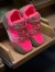 Louis Vuitton Men's LV Trainer Sneakers In Rose Leather