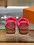 Louis Vuitton Men's LV Trainer Sneakers In Rose Leather