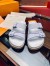 Louis Vuitton White LVxNBA LV Trainer Mules