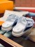 Louis Vuitton White LVxNBA LV Trainer Mules