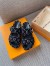 Louis Vuitton Jumbo Flatform Mules In Monogram Velvet