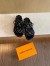 Louis Vuitton Jumbo Flatform Mules In Monogram Velvet